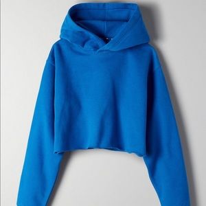 Blue TNA cropped perfect hoodie